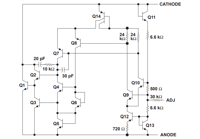 LM336-2.5 Diode Schematic Diagram