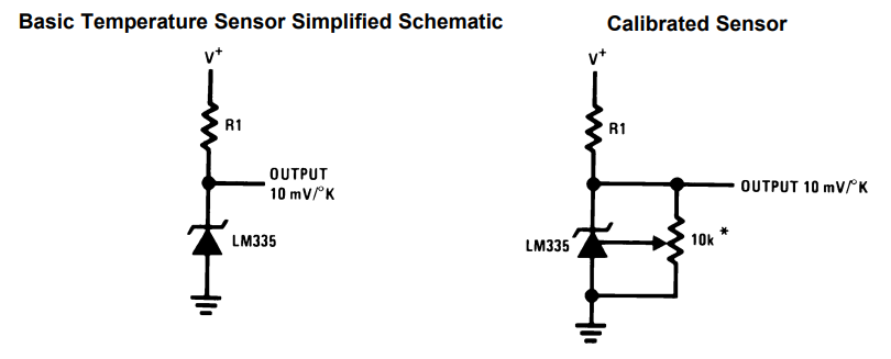LM335 Sensor Schematic Diagram
