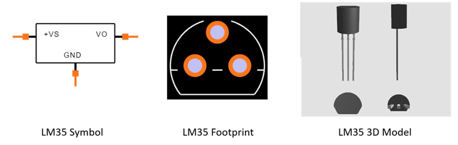 LM35 Temperature Sensor CAD Models